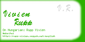 vivien rupp business card